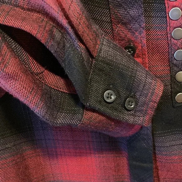 Arizona Jean Co Plaid Shirt Size XS Womens - Picture 5 of 7